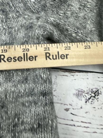 Gap Alpaca Wool Blend Sweater Mens Large Gray Henley Mock Neck 3 Button Classic - Picture 10 of 11